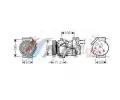 Kompresor klimatizace&nbsp;AVA QUALITY COOLING&nbsp;&dash;&nbsp;AVA RTAK393