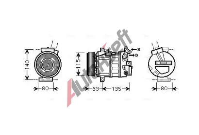 AVA QUALITY COOLING Kompresor klimatizace AVA RTAK486, RTAK486