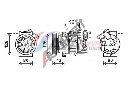 AVA QUALITY COOLING Kompresor klimatizace ** CLEVER FIT ** AVA RTAK489, RTAK489