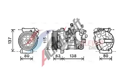 AVA QUALITY COOLING Kompresor klimatizace ** CLEVER FIT ** AVA RTAK491, RTAK491 AVA QUALITY COOLING Kompresor klimatizace ** CLEVER FIT ** AVA RTAK491, RTAK491