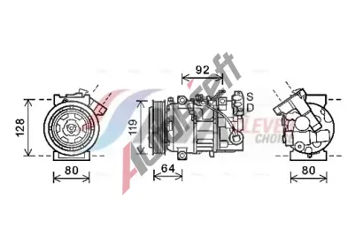 AVA QUALITY COOLING Kompresor klimatizace ** CLEVER FIT ** AVA RTAK492, RTAK492