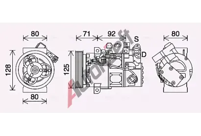 AVA QUALITY COOLING Kompresor klimatizace AVA RTAK636, RTAK636