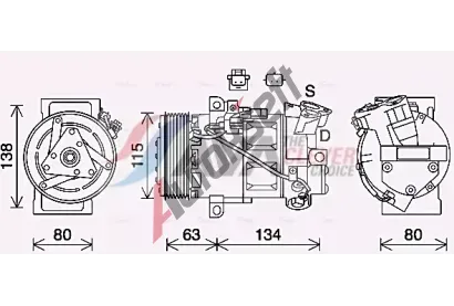 AVA QUALITY COOLING Kompresor klimatizace ** CLEVER FIT ** AVA RTAK640, RTAK640 AVA QUALITY COOLING Kompresor klimatizace ** CLEVER FIT ** AVA RTAK640, RTAK640
