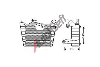 AVA QUALITY COOLING Chladi vzduchu intercooler AVA SAA4020, SAA4020