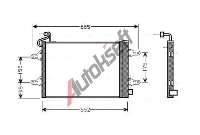 AVA QUALITY COOLING Kondenztor klimatizace AVA SAA5007D, SAA5007D