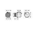 Kompresor klimatizace AVA QUALITY COOLING ‐ AVA SBAK053