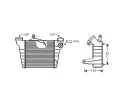 Chladi vzduchu intercooler AVA QUALITY COOLING ‐ AVA STA4036