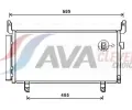 Kondenztor klimatizace AVA QUALITY COOLING ‐ AVA SU5104D