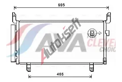 AVA QUALITY COOLING Kondenzátor klimatizace ** CLEVER FIT ** AVA SU5104D, SU5104D AVA QUALITY COOLING Kondenzátor klimatizace ** CLEVER FIT ** AVA SU5104D, SU5104D