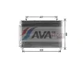 AVA QUALITY COOLING Kondenzátor klimatizace ** CLEVER FIT ** AVA SZ5154D, SZ5154D