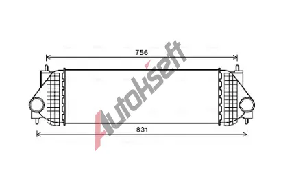 AVA QUALITY COOLING Chladi vzduchu intercooler AVA SZA4134, SZA4134