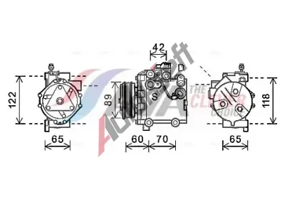 AVA QUALITY COOLING Kompresor klimatizace ** CLEVER FIT ** AVA SZAK125, SZAK125