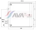 Kondenztor klimatizace AVA QUALITY COOLING ‐ AVA TE5005D