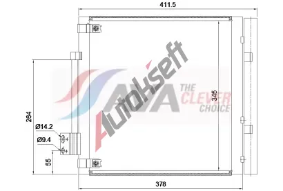 AVA QUALITY COOLING Kondenztor klimatizace ** CLEVER FIT ** AVA TE5005D, TE5005D