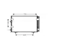 Kondenztor klimatizace AVA QUALITY COOLING ‐ AVA TO5288D