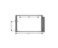 Kondenztor klimatizace AVA QUALITY COOLING ‐ AVA TO5429D