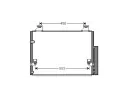 Kondenztor klimatizace AVA QUALITY COOLING ‐ AVA TO5563D