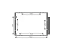 Kondenztor klimatizace AVA QUALITY COOLING ‐ AVA TO5574D