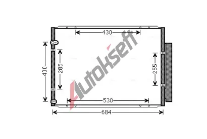 AVA QUALITY COOLING Kondenzátor klimatizace AVA TO5574D, TO5574D AVA QUALITY COOLING Kondenzátor klimatizace AVA TO5574D, TO5574D