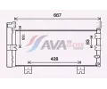 Kondenztor klimatizace AVA QUALITY COOLING ‐ AVA TO5728D