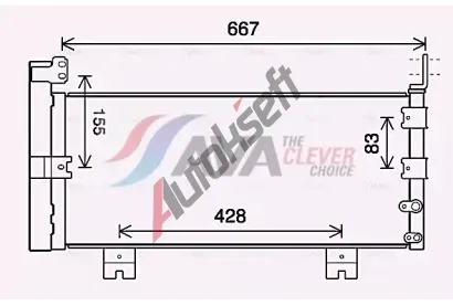 AVA QUALITY COOLING Kondenztor klimatizace ** CLEVER FIT ** AVA TO5728D, TO5728D