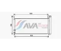 Kondenztor klimatizace AVA QUALITY COOLING ‐ AVA TO5737D
