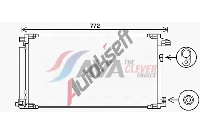 AVA QUALITY COOLING Kondenztor klimatizace ** CLEVER FIT ** AVA TO5741D, TO5741D