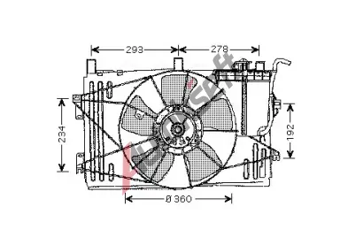 AVA QUALITY COOLING Vtrk chlazen motoru AVA TO7508, TO7508