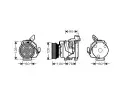 Kompresor klimatizace AVA QUALITY COOLING ‐ AVA TOAK437