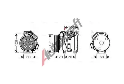 AVA QUALITY COOLING Kompresor klimatizace AVA TOAK451, TOAK451 AVA QUALITY COOLING Kompresor klimatizace AVA TOAK451, TOAK451