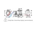 Kompresor klimatizace&nbsp;AVA QUALITY COOLING&nbsp;&dash;&nbsp;AVA TOAK479