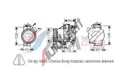 AVA QUALITY COOLING Kompresor klimatizace ** CLEVER FIT ** AVA TOAK479, TOAK479 AVA QUALITY COOLING Kompresor klimatizace ** CLEVER FIT ** AVA TOAK479, TOAK479