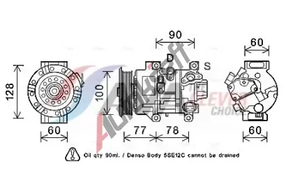 AVA QUALITY COOLING Kompresor klimatizace ** CLEVER FIT ** AVA TOAK584, TOAK584