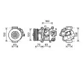 Kompresor klimatizace AVA QUALITY COOLING ‐ AVA TOAK627