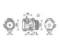 Kompresor klimatizace AVA QUALITY COOLING ‐ AVA TOAK726