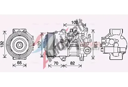 AVA QUALITY COOLING Kompresor klimatizace ** CLEVER FIT ** AVA TOAK745, TOAK745 AVA QUALITY COOLING Kompresor klimatizace ** CLEVER FIT ** AVA TOAK745, TOAK745