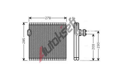 AVA QUALITY COOLING Výparník klimatizace AVA TOV485, TOV485  AVA QUALITY COOLING Výparník klimatizace AVA TOV485, TOV485