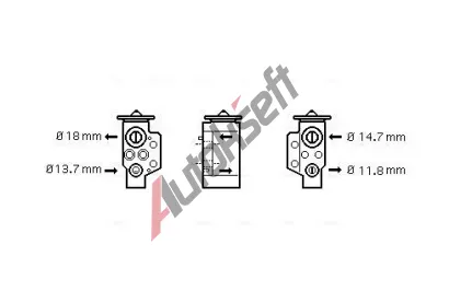 AVA QUALITY COOLING Expanzn ventil klimatizace AVA VN1243, VN1243