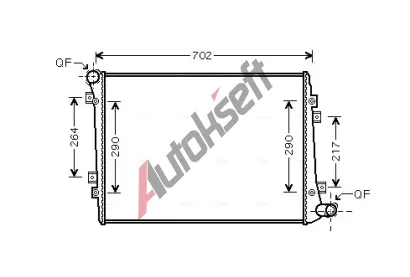 AVA QUALITY COOLING Chladi vody AVA VN2224, VN2224