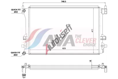 AVA Clever Choice Chladič vody AVA VN2463, VN2463 AVA Clever Choice Chladič vody AVA VN2463, VN2463