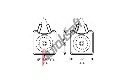 AVA QUALITY COOLING Chladi oleje AVA VN3215, VN3215