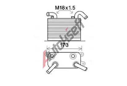 AVA QUALITY COOLING Chladi oleje automatick pevodovky AVA VN3310, VN3310