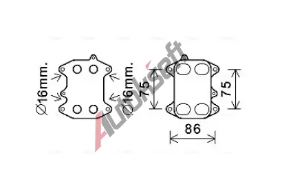 AVA QUALITY COOLING Chladi oleje AVA VN3388, VN3388