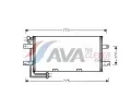 Kondenztor klimatizace AVA QUALITY COOLING ‐ AVA VN5195