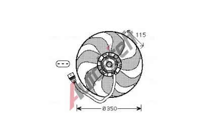 AVA QUALITY COOLING Vtrk chlazen motoru AVA VN7521, VN7521