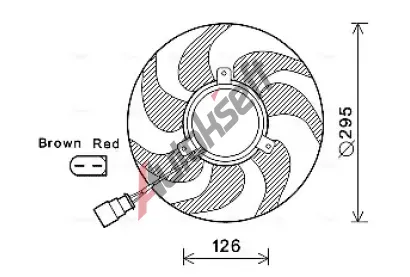 AVA QUALITY COOLING Vtrk chlazen motoru AVA VN7536, VN7536