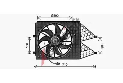 AVA QUALITY COOLING Vtrk chlazen motoru AVA VN7545, VN7545
