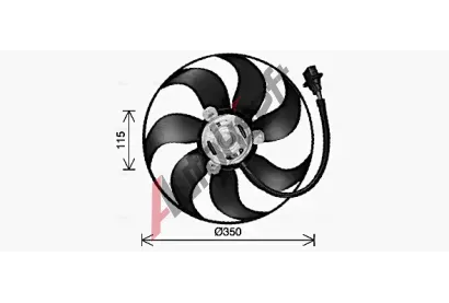 AVA QUALITY COOLING Vtrk chlazen motoru AVA VN7553, VN7553