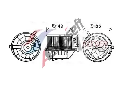 AVA QUALITY COOLING Vnit�n� ventil�tor AVA VN8337, VN8337