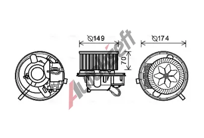 AVA QUALITY COOLING Vnitn ventiltor AVA VN8339, VN8339
